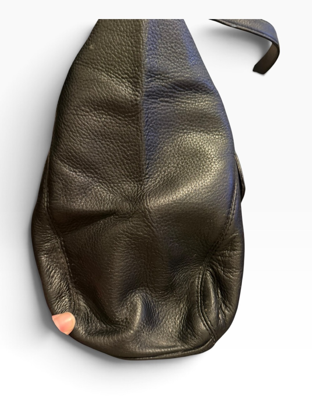 Michael Kors black pebbled leather hobo shoulder bag - Picture 3 of 7